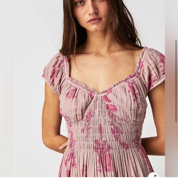 Free People Forget Me Not Midi Dress - Picture 2 of 11